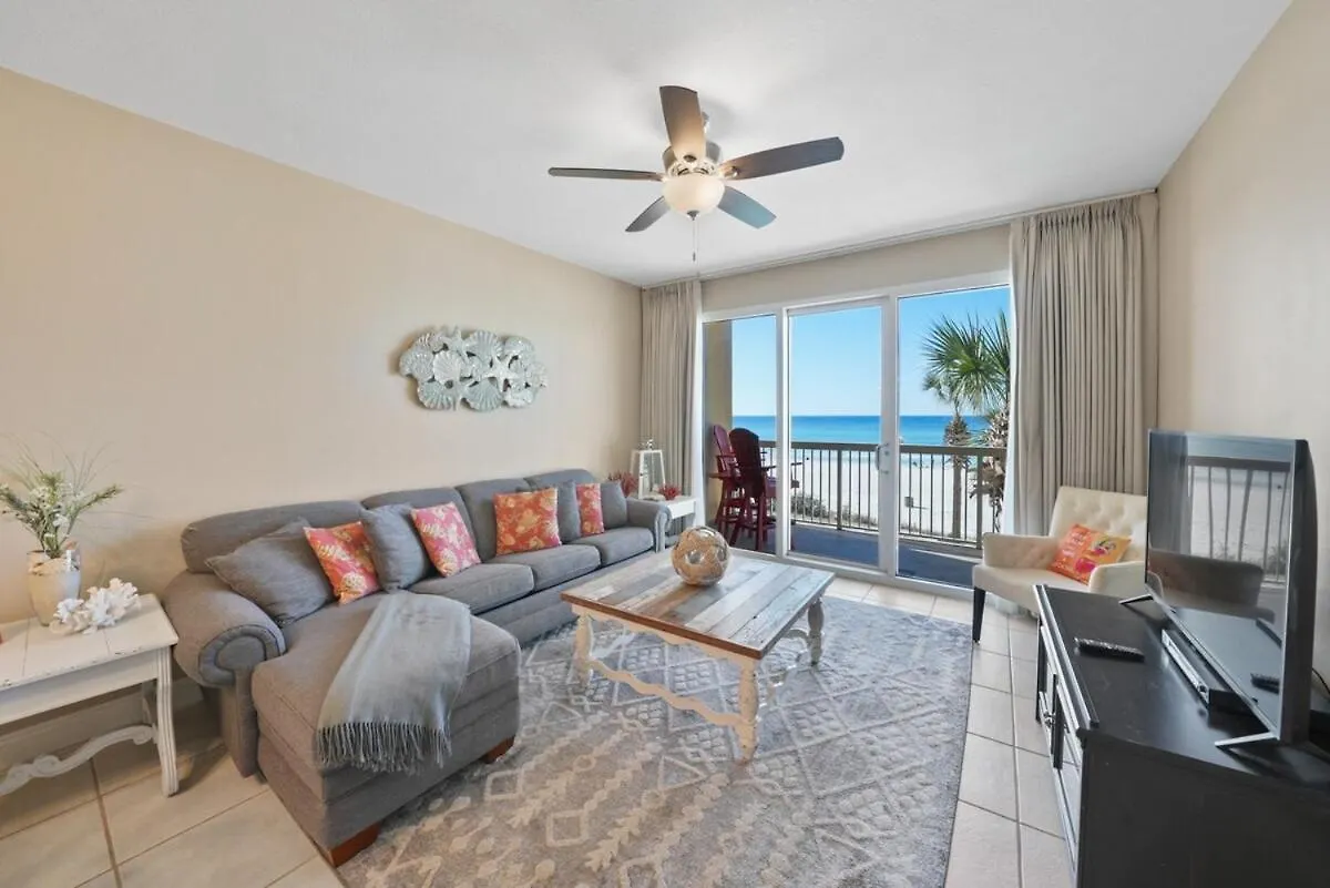 Calypso 208 East Direct Gulf Front Exceptional Daire Panama City Beach ABD